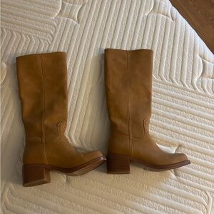 Classic Tall Tan Leather Women’s Boots